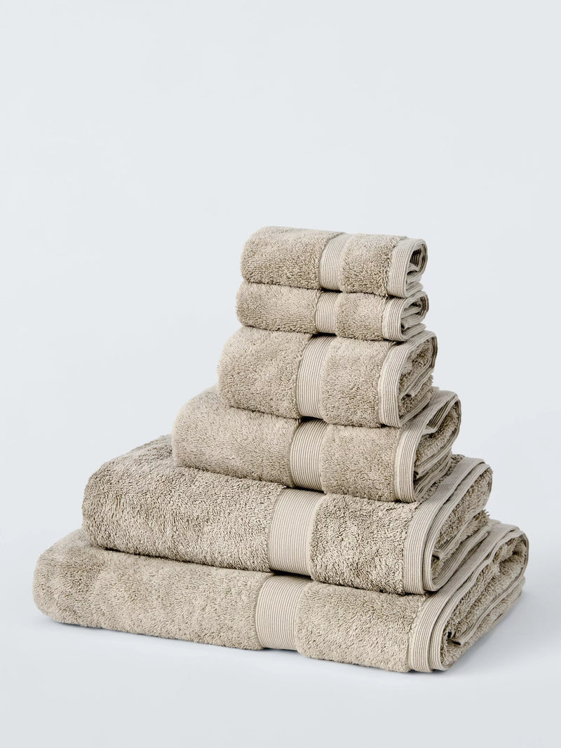 John Lewis Egyptian Cotton Hand Towel, Pale Mole