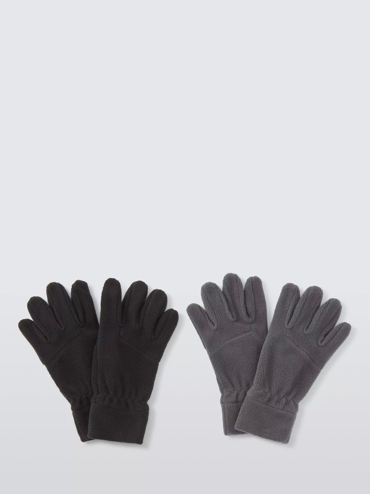 John Lewis kids fleece gloves grey black pack imported from the UK