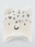 John Lewis kids faux fur bear hat cream, imported from the UK