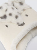 John Lewis kids faux fur bear hat cream, imported from the UK