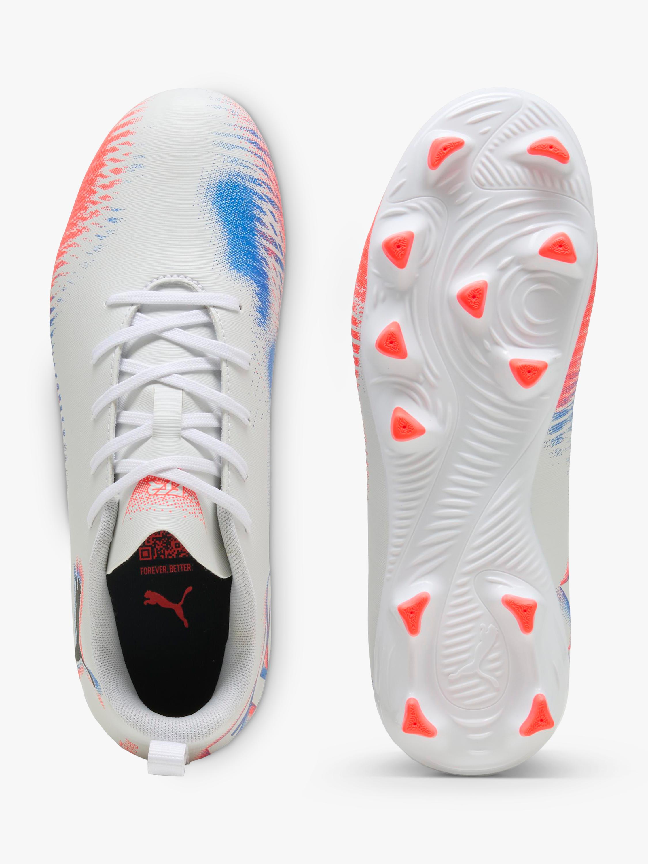 PUMA FUTURE 8 PLAY junior football boots White/Gold, imported from the UK