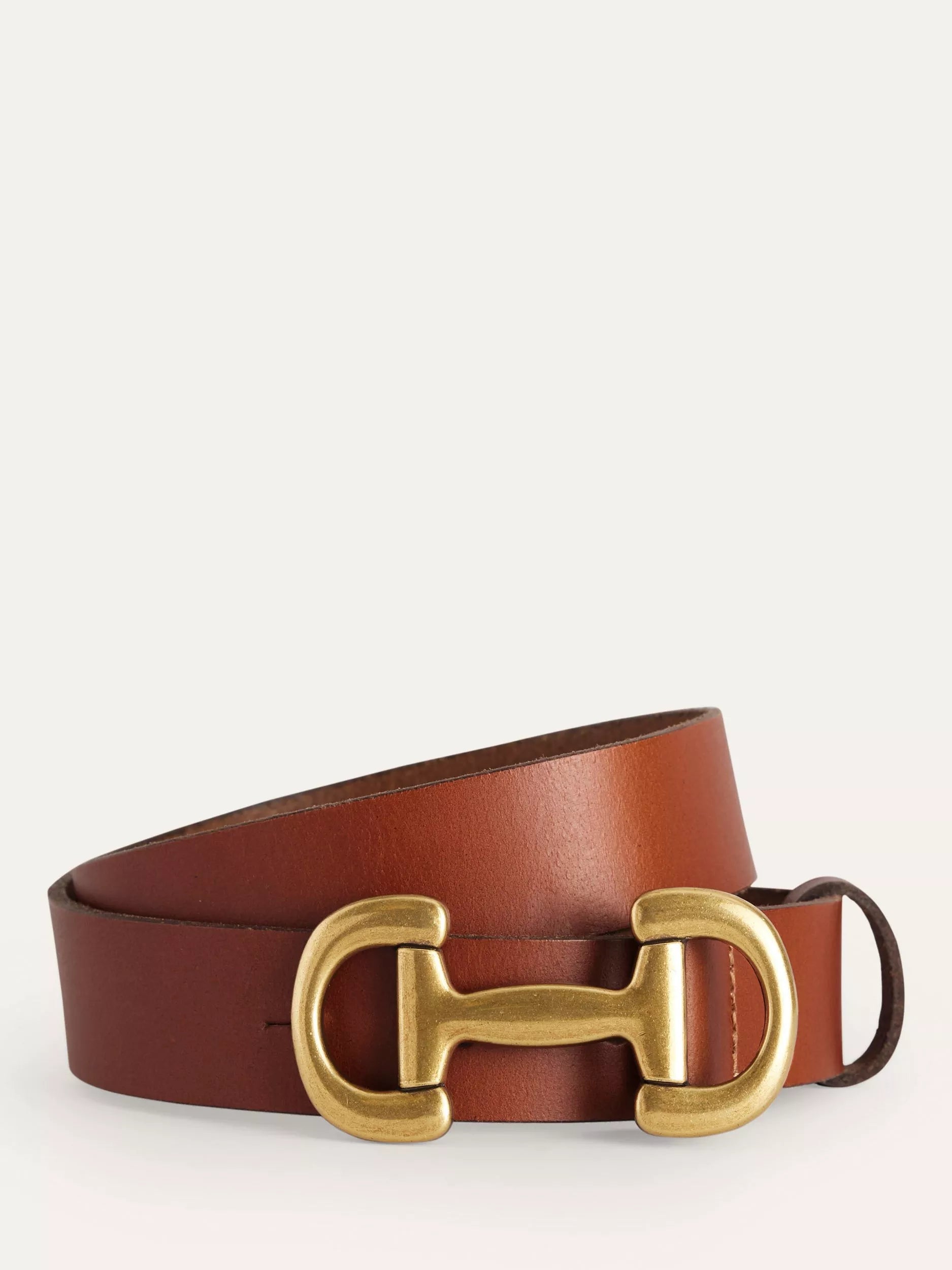 Boden Iris Snaffle Trim Leather Belt