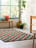 Scion Hatch pure wool rug rust 120x180cm, imported from the UK