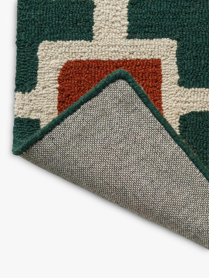 Scion Hatch pure wool rug rust 120x180cm, imported from the UK