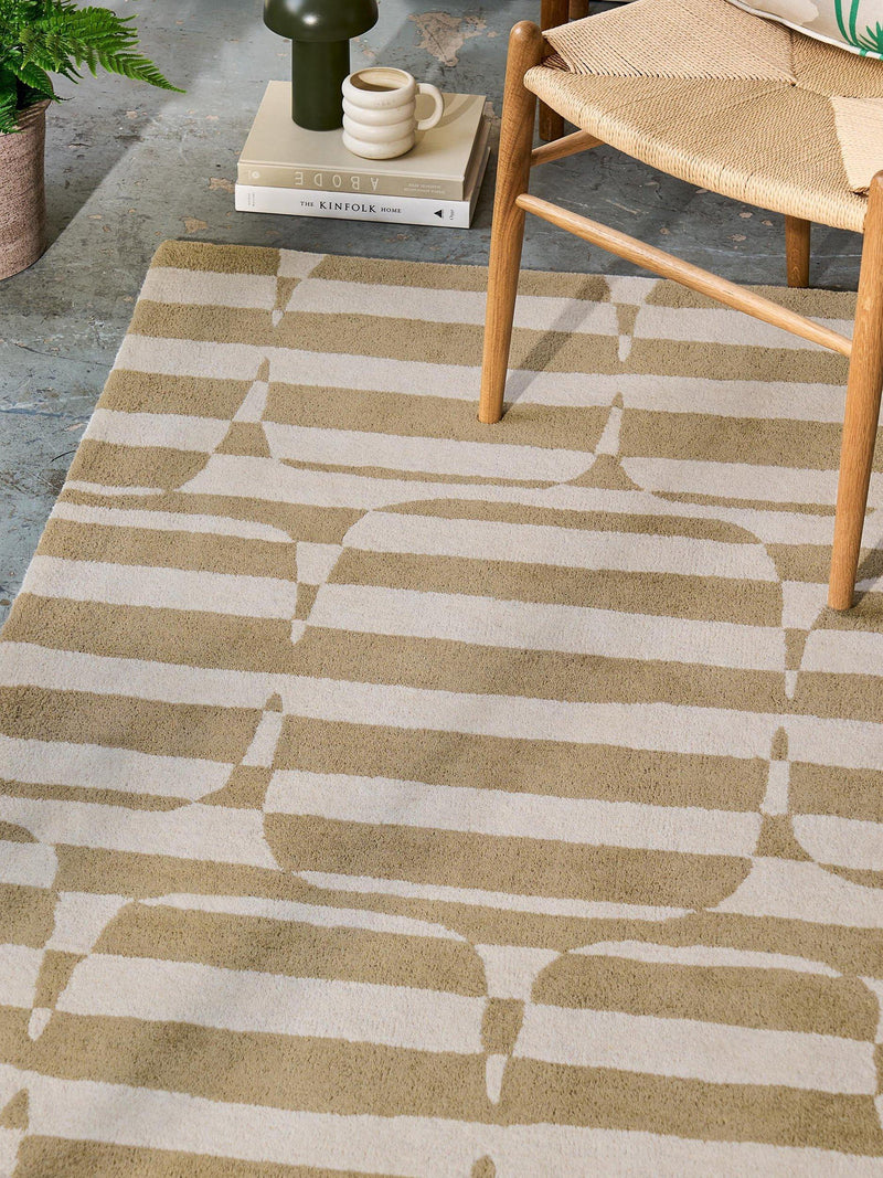 Scion Lohko Stripe pure wool rug 180x120cm - British product