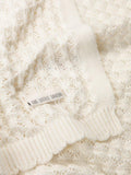 The Little Tailor large baby cotton pointelle blanket, imported from the UK