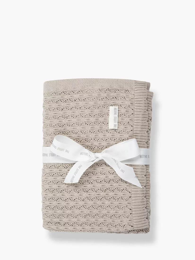 The Little Tailor Baby Cotton Pointelle Blanket