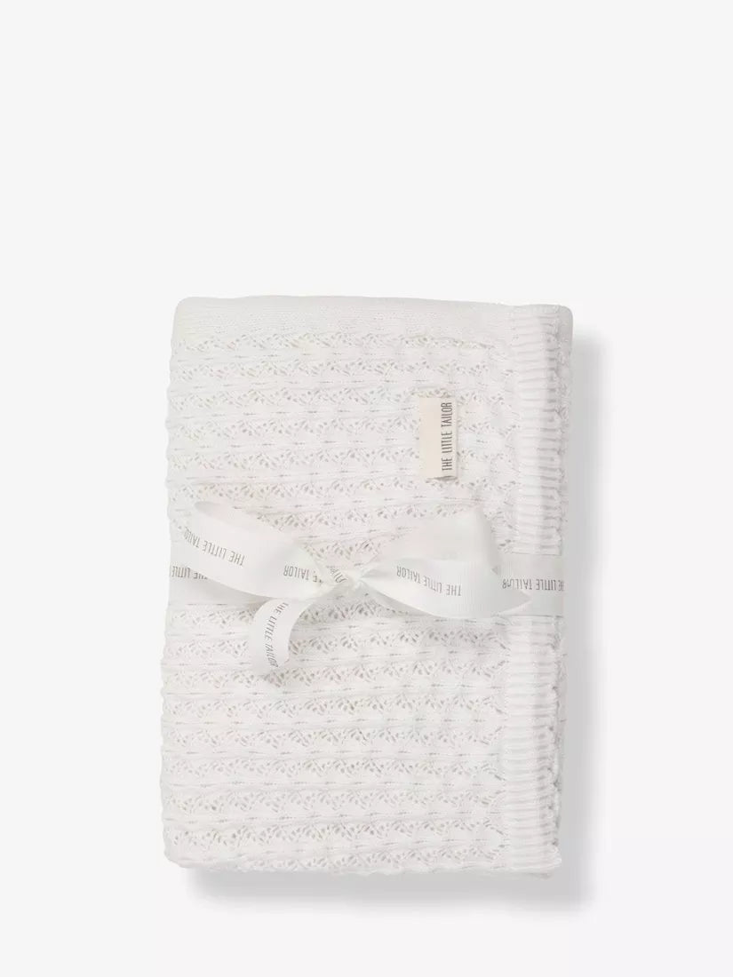 The Little Tailor Baby Cotton Pointelle Blanket