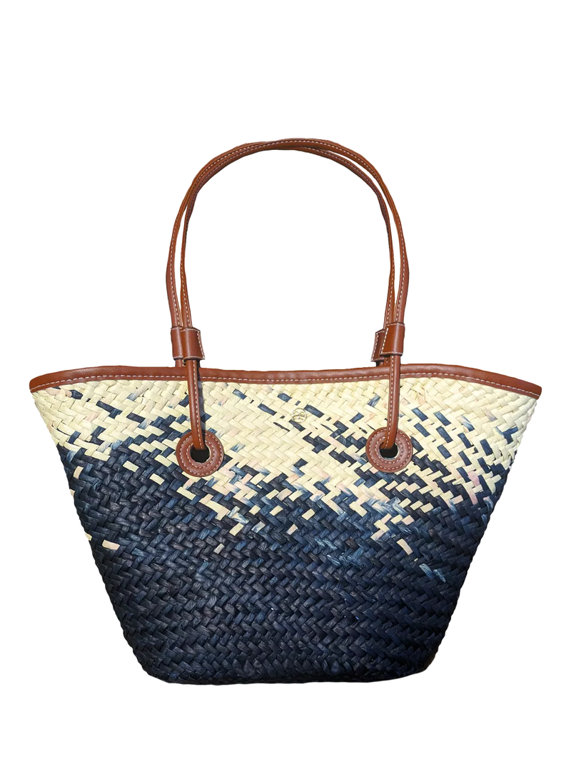 Seaspray paper woven tote bag cream, imported from the UK