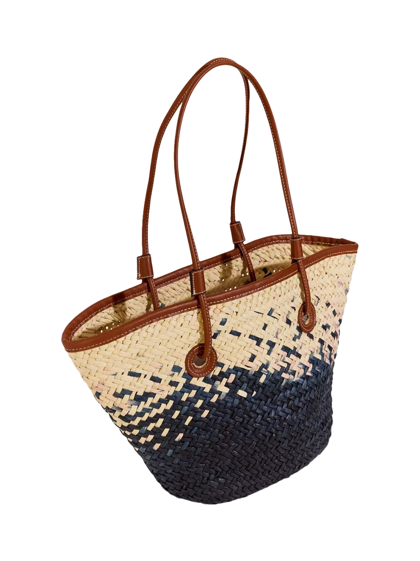Seaspray paper woven tote bag cream, imported from the UK