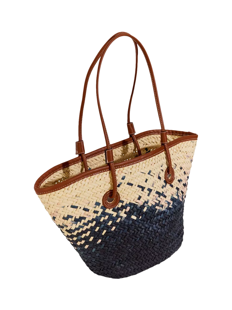 Seaspray paper woven tote bag cream, imported from the UK