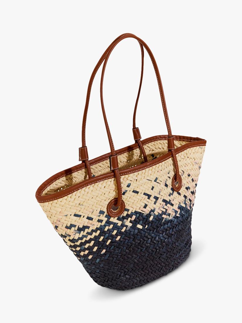 Seaspray paper woven tote bag cream, imported from the UK