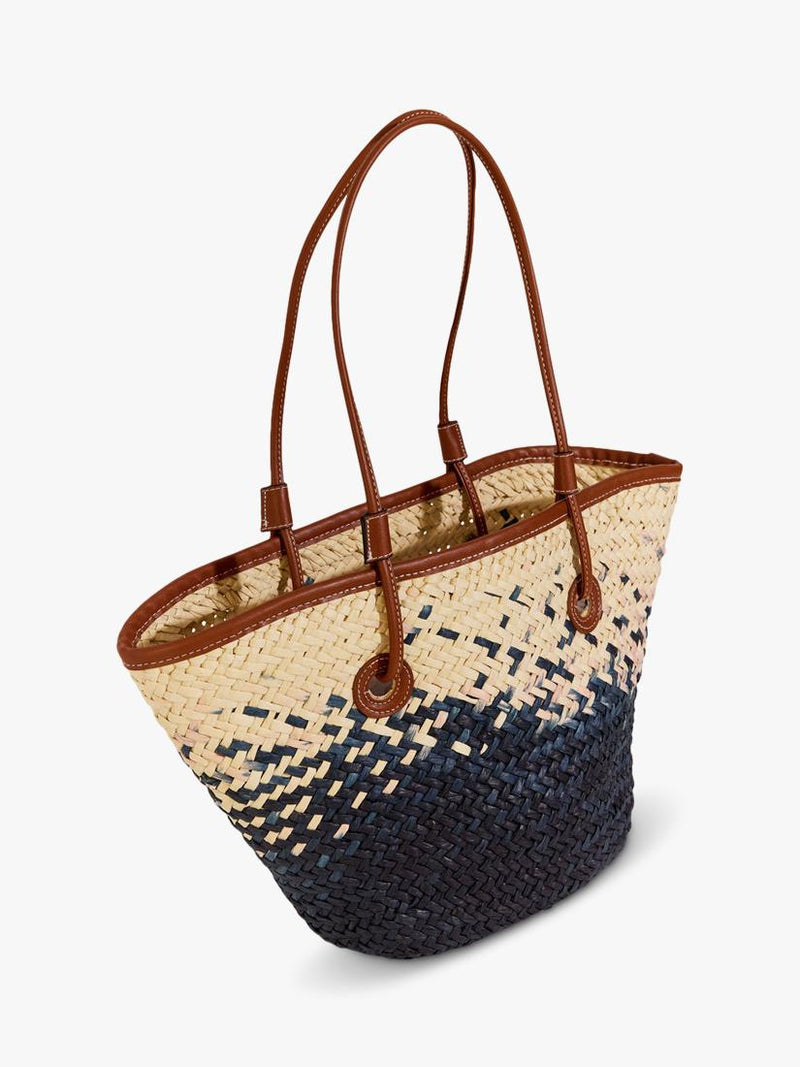 Seaspray paper woven tote bag cream, imported from the UK