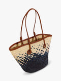 Seaspray paper woven tote bag cream, imported from the UK