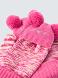 John Lewis kids cat flip top gloves in pink, UK version