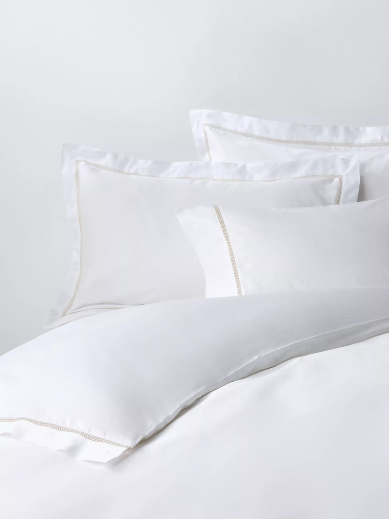 John Lewis Harper Pure Cotton Sateen Pillowcase, 400 Thread Count