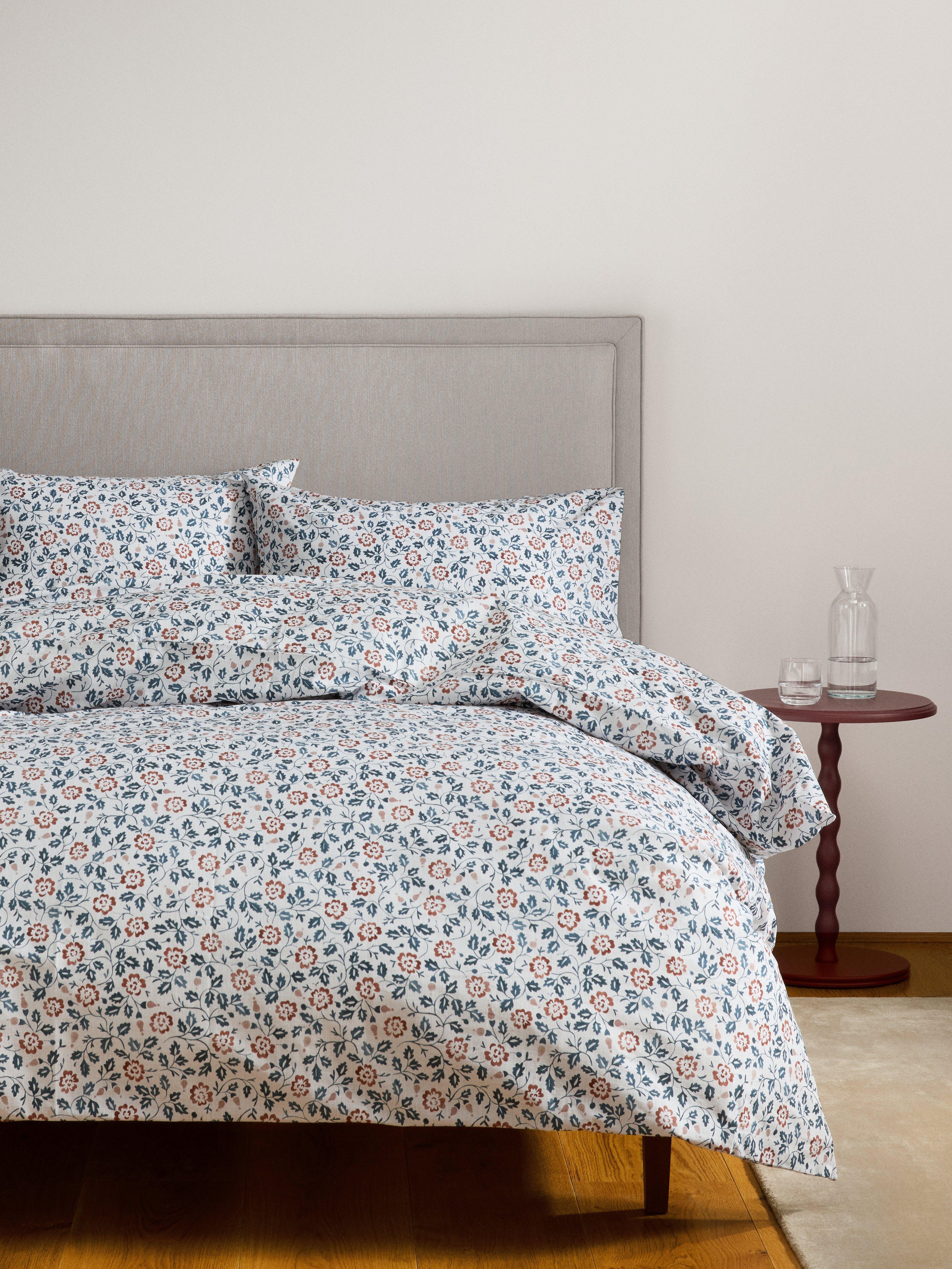 John Lewis Marlow trailing cotton duvet cover set double floral - British product