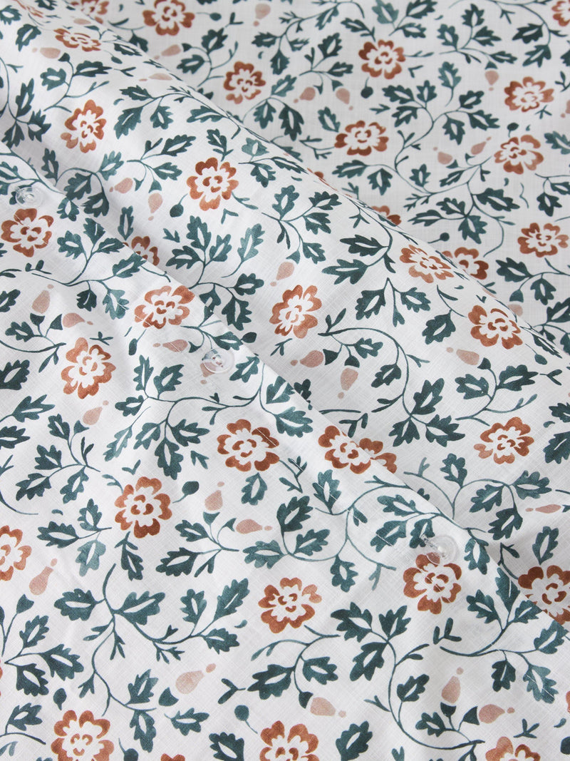 John Lewis Marlow trailing cotton duvet cover set double floral - British product