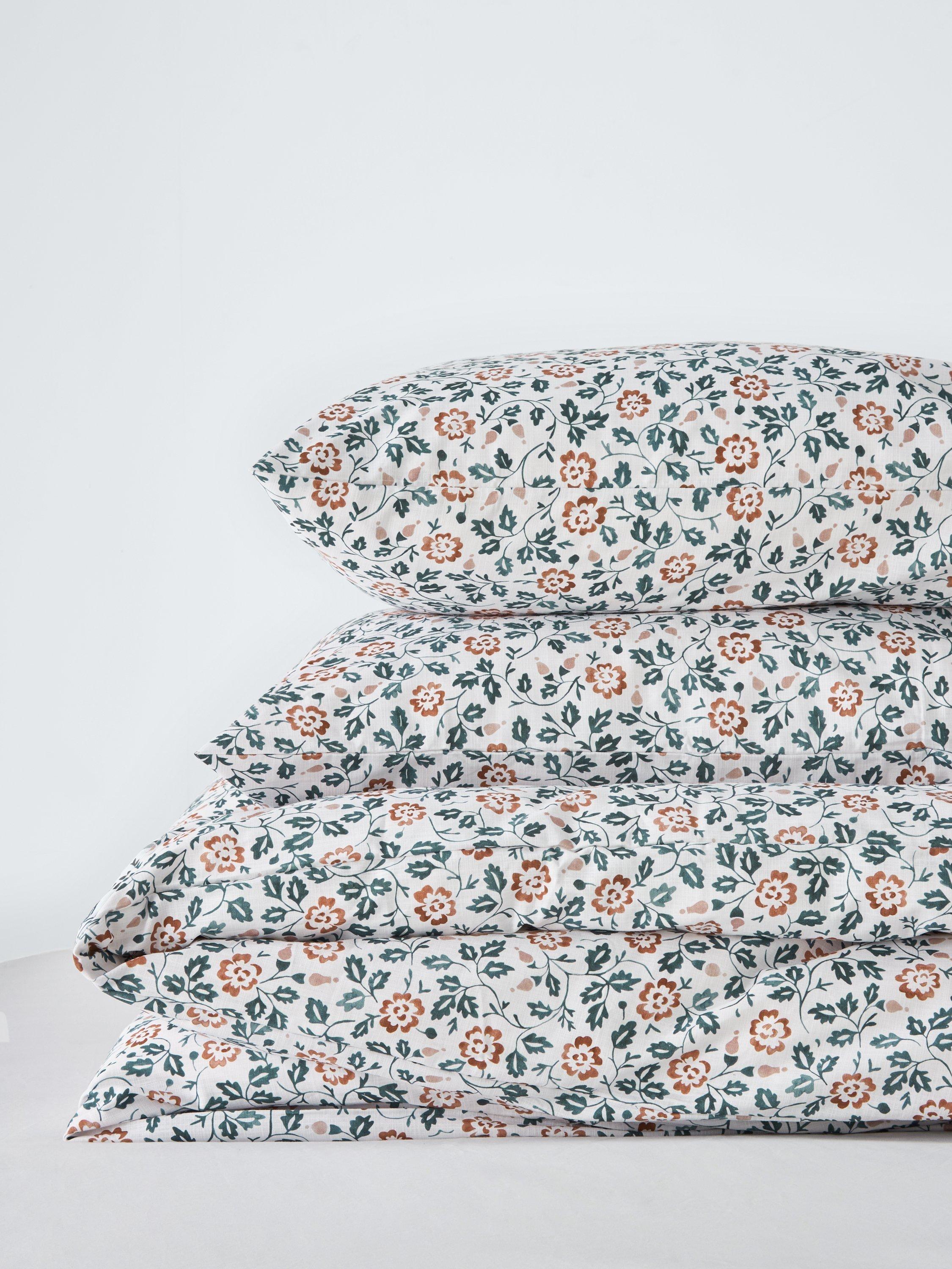 John Lewis Marlow trailing cotton duvet cover set double floral - British product