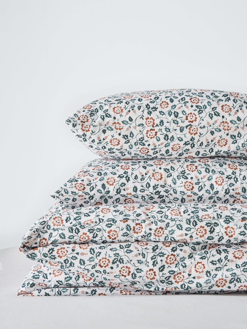 John Lewis Marlow trailing cotton duvet cover set double floral - British product