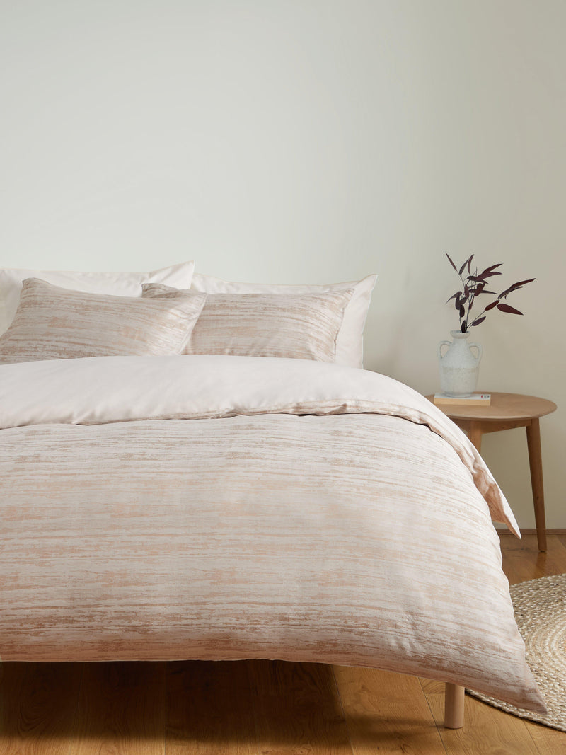John Lewis Avisa champagne pure cotton jacquard bedding (British brand)