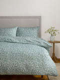 John Lewis Marlow cotton duvet cover set sage double, UK version