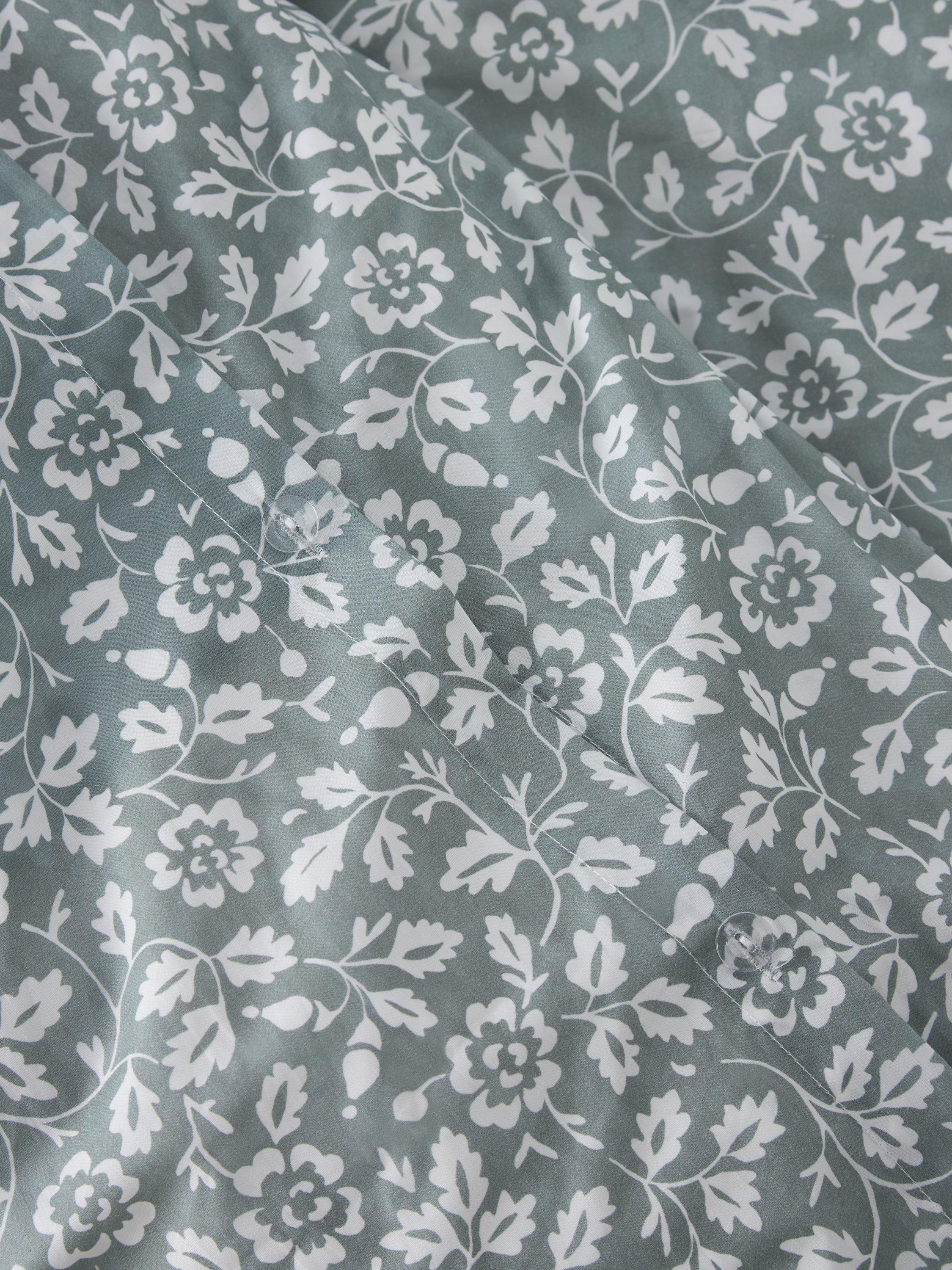 John Lewis Marlow cotton duvet cover set sage double, UK version