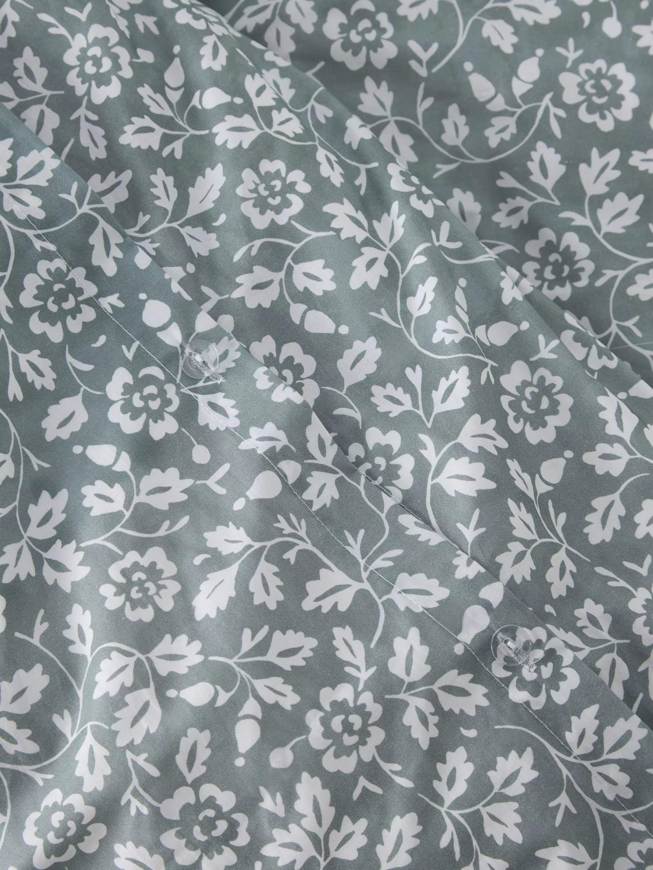 John Lewis Marlow cotton duvet cover set sage double, UK version