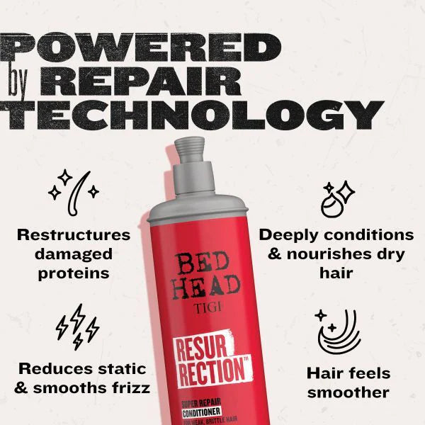 TIGI Resurrection Conditioner For Damaged Hair 400ml (British brand)