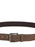 BOSS Ronnie suede belt in light brown, UK version
