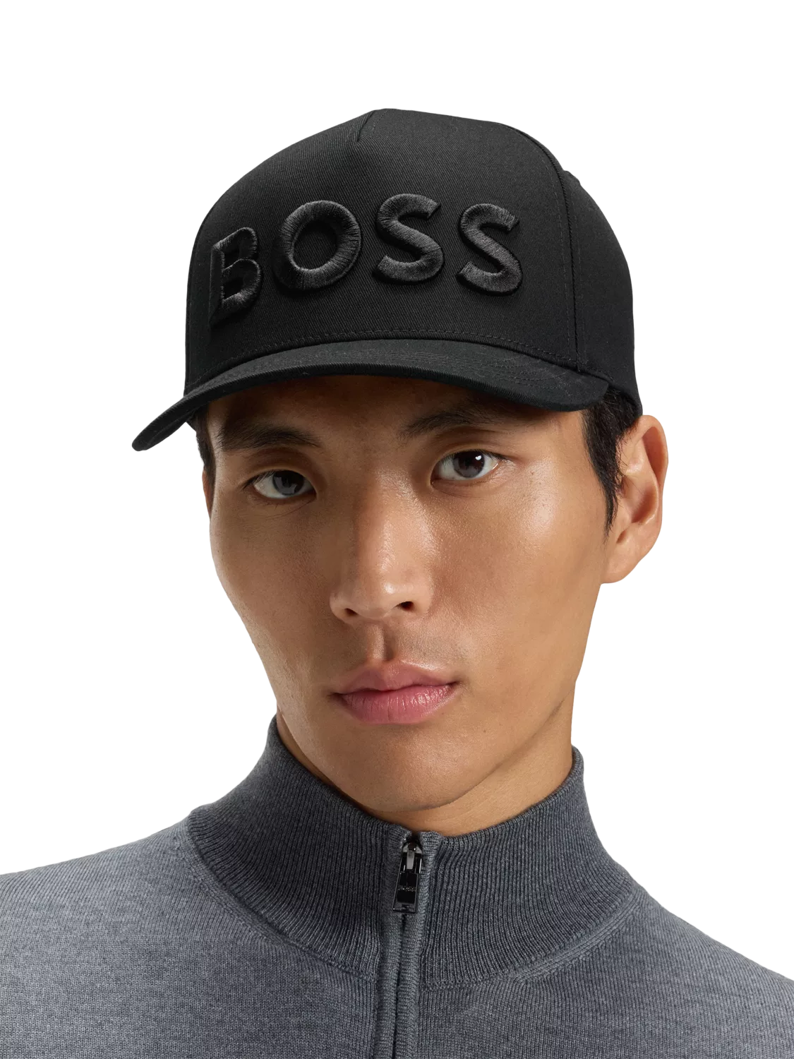 BOSS black logo baseball cap, UK version