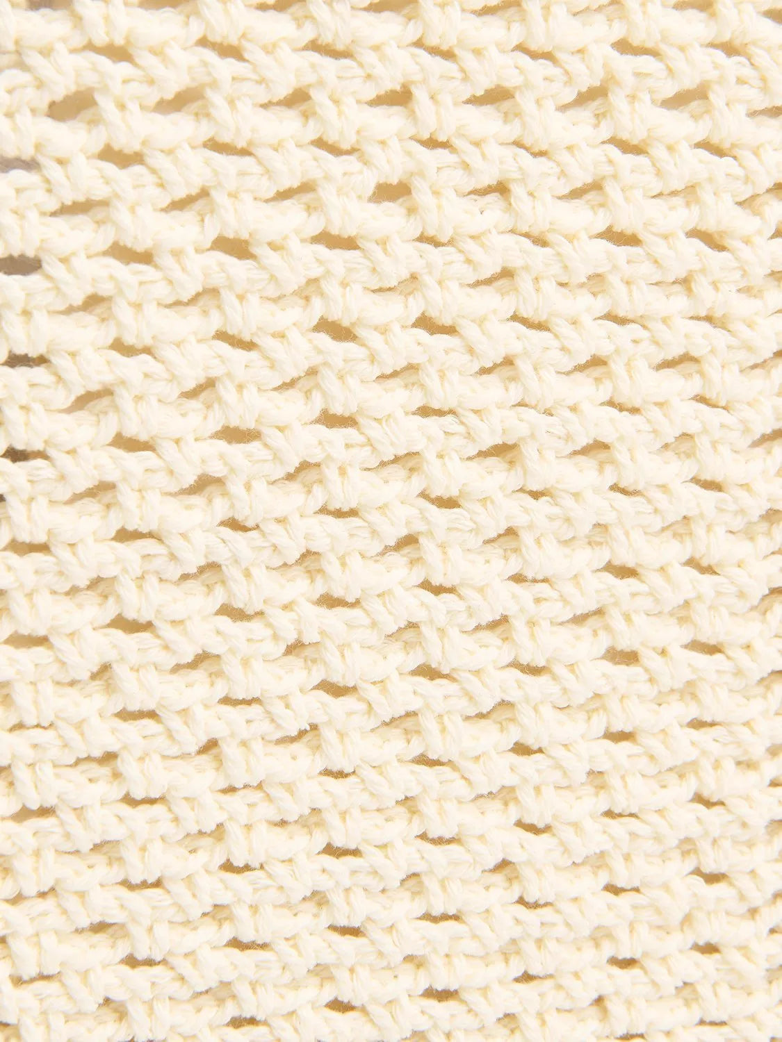 Whistles bamboo handle crochet bag cream, imported from the UK