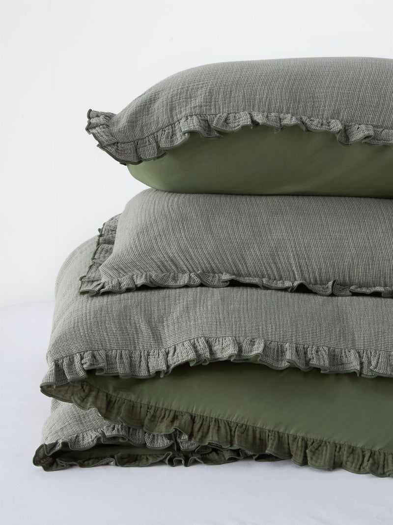 John Lewis Belvoir pure cotton gauze duvet cover set double, imported from the UK
