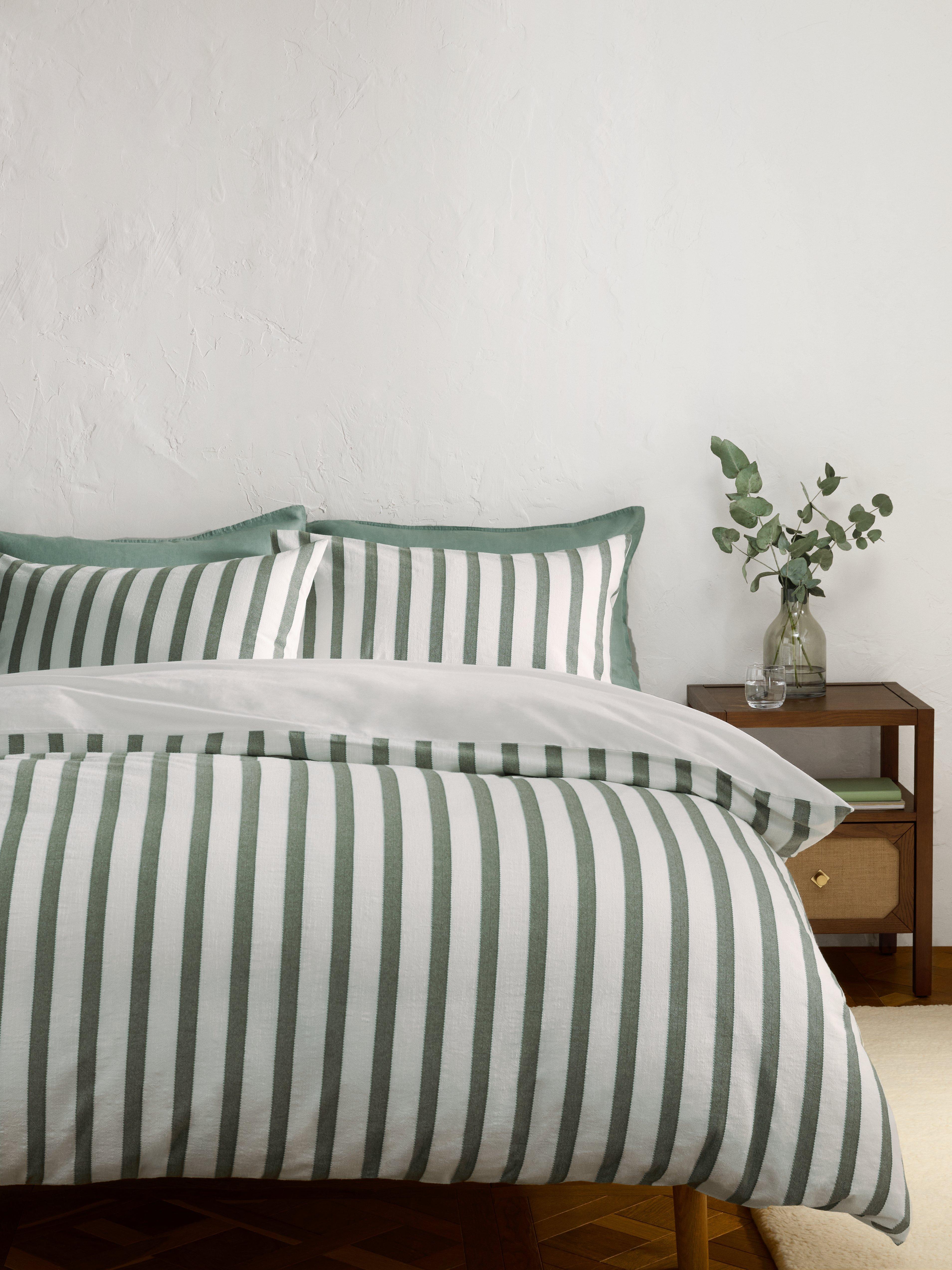 John Lewis stitch stripe duvet cover set double (British brand)