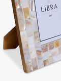 Libra Interiors mother of pearl photo frame 22x17cm - British product