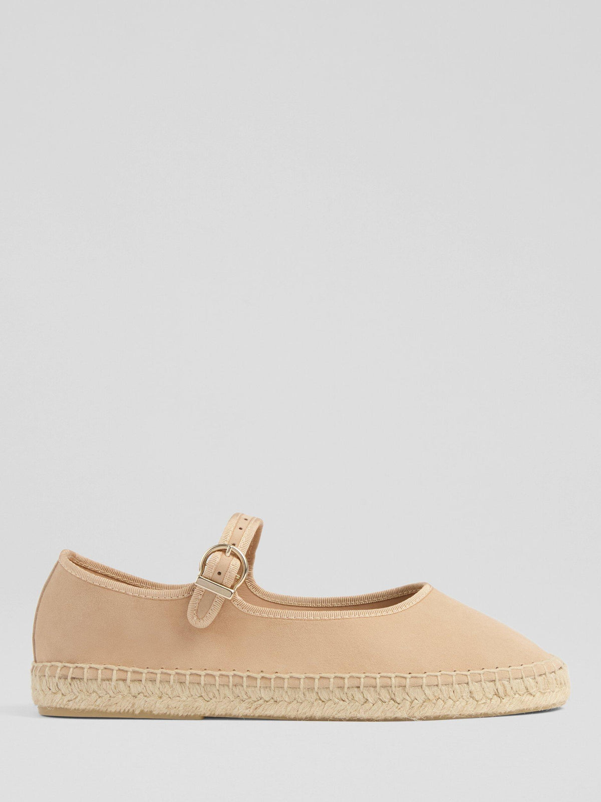 L K Bennett Emmie Suede Mary Jane Espadrilles Trench