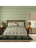 Morris & Co. Scrolling Carnation Double Duvet Cover Set, Green