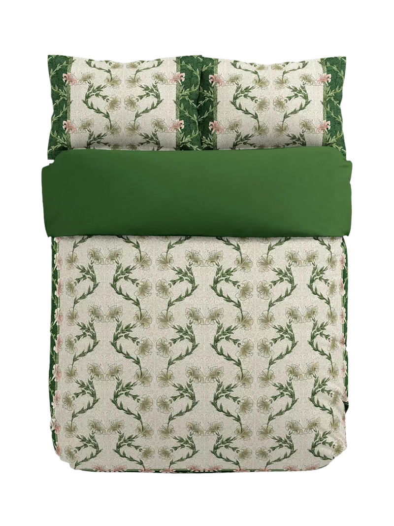 Morris & Co. Scrolling Carnation duvet cover set, imported from the UK