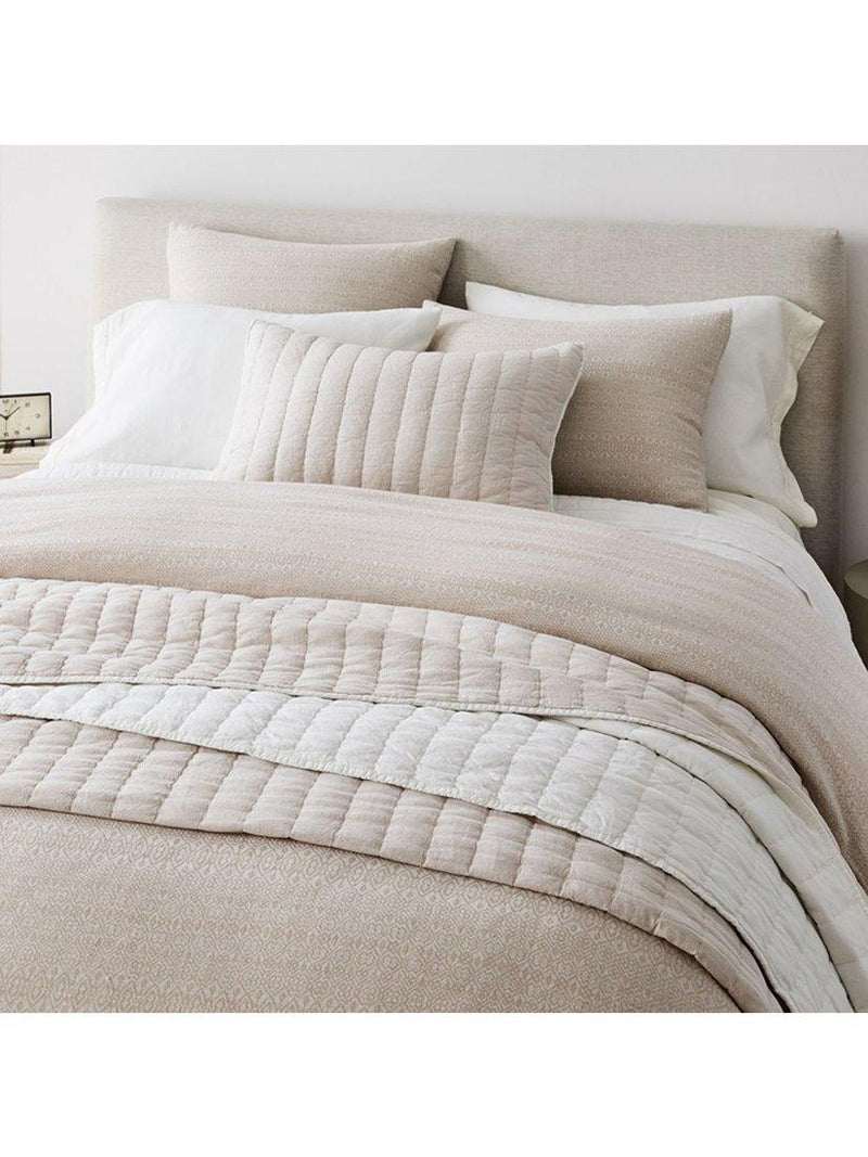 West Elm linen-cotton quilted pillowcase standard UK version