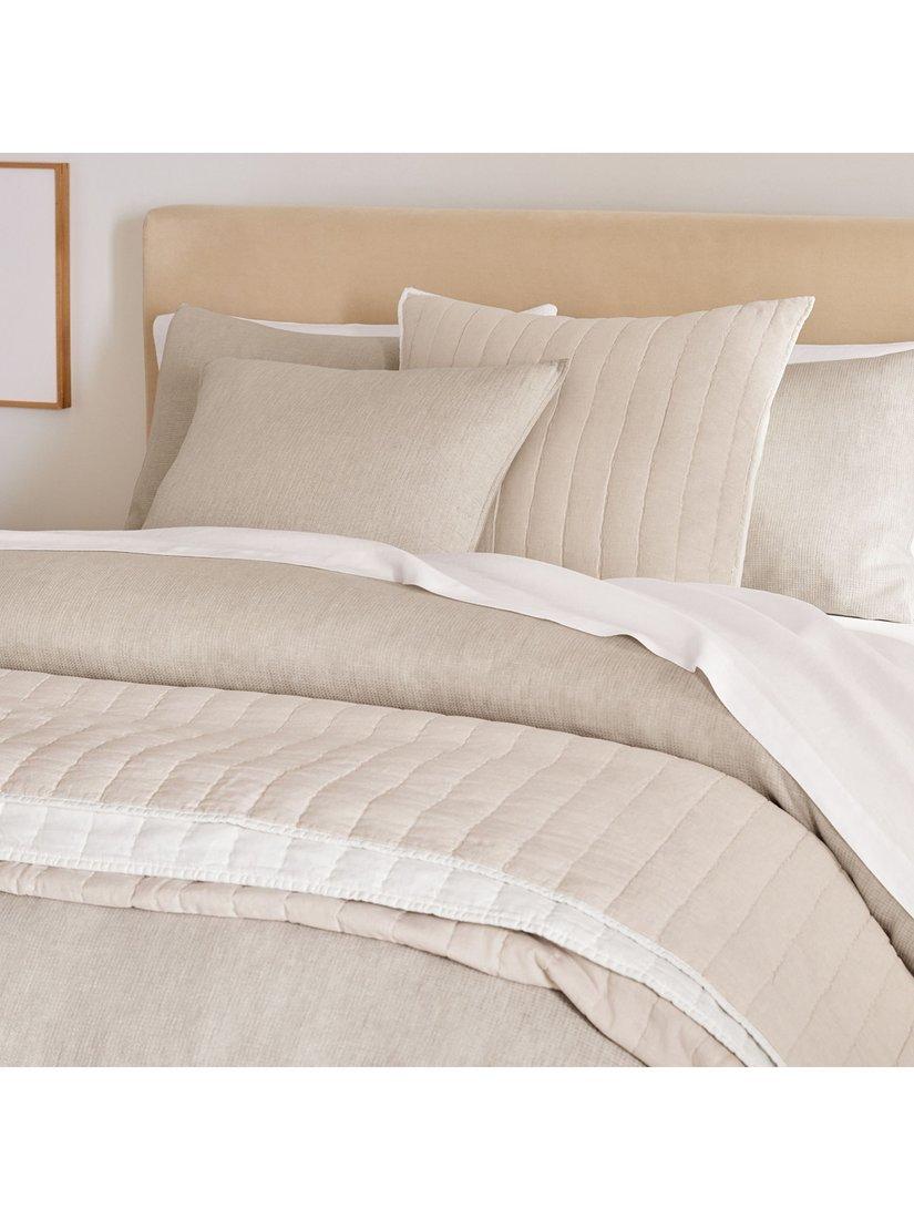 West Elm linen-cotton quilted pillowcase standard UK version