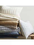 West Elm linen-cotton quilted pillowcase standard UK version