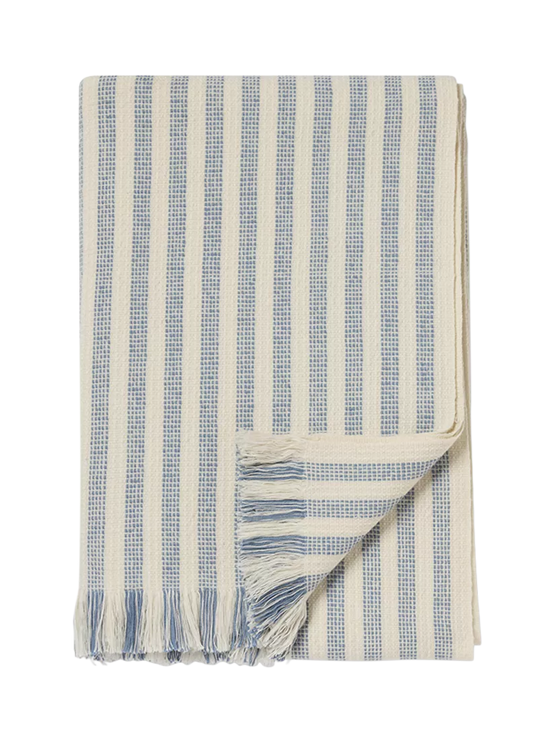 Piglet in Bed Pembroke Stripe Throw king size, UK version