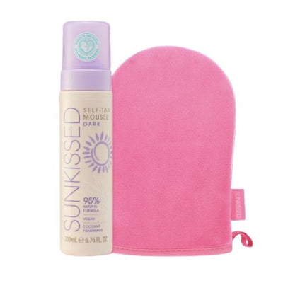 Superdrug Sunkissed Dark Mousse & Mitt Self Tan Bundle- Buy online at McGrocer
