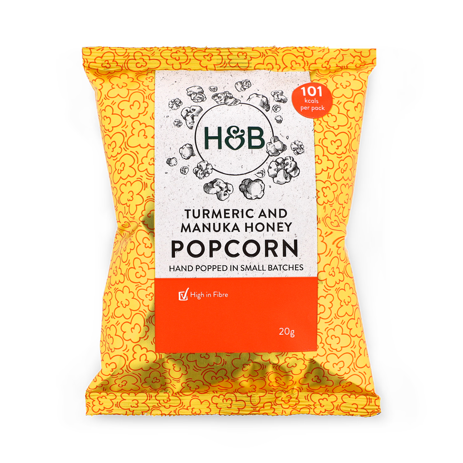 Holland Barrett Turmeric Manuka Honey Popcorn 20g