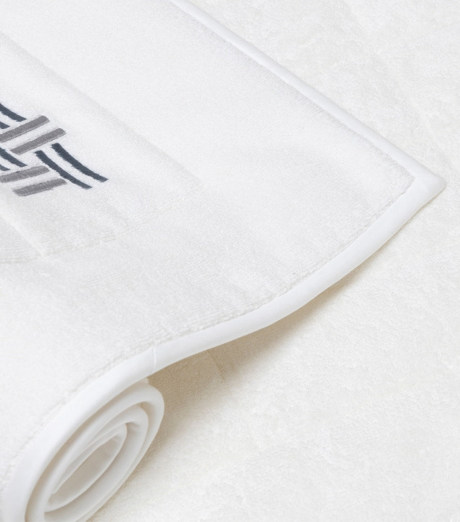 Frette basket weave bath mat 54cm x 87cm - British product