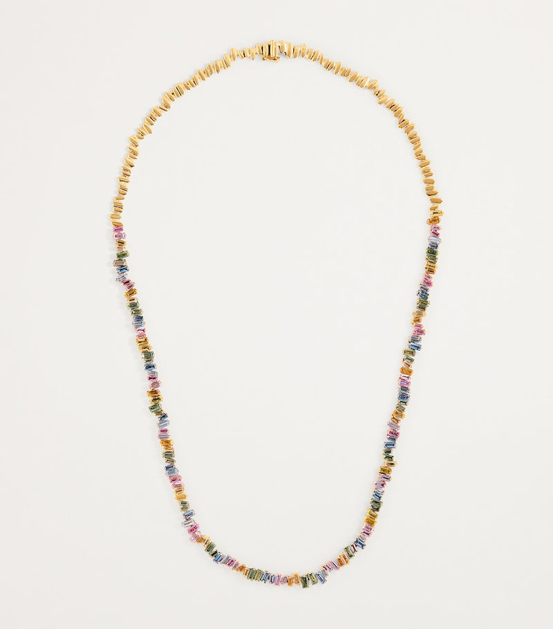 Suzanne Kalan pastel sapphire tennis necklace - British product