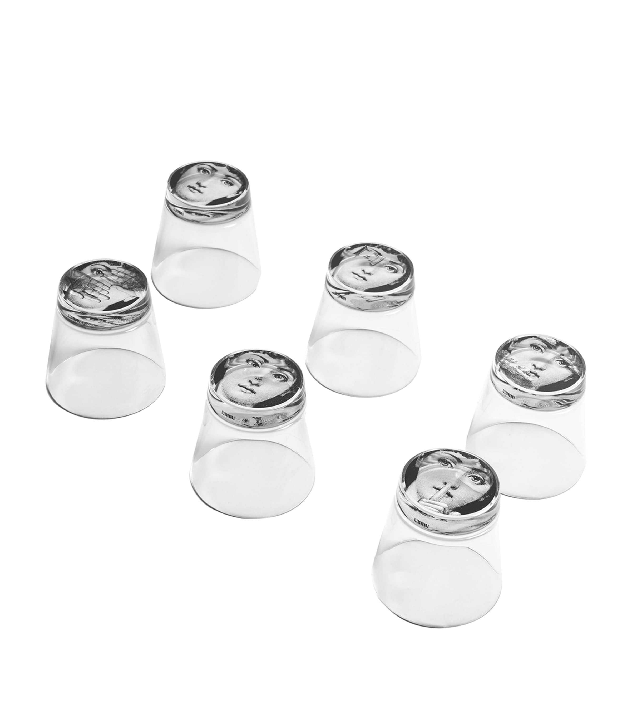 Fornasetti Tema e Variazioni glasses set of 6 - British product