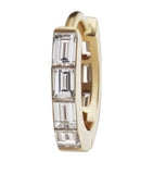 Maria Tash yellow gold diamond hoop earring 8mm (British brand)