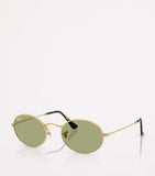 Ray-Ban RB3547 oval metal sunglasses rose gold - British product