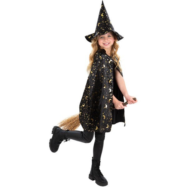 Smiffys Wizard Kit cape and hat (British brand)